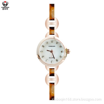 XINBOQIN Factory OEM Womens Latest Branded Acetate Watch